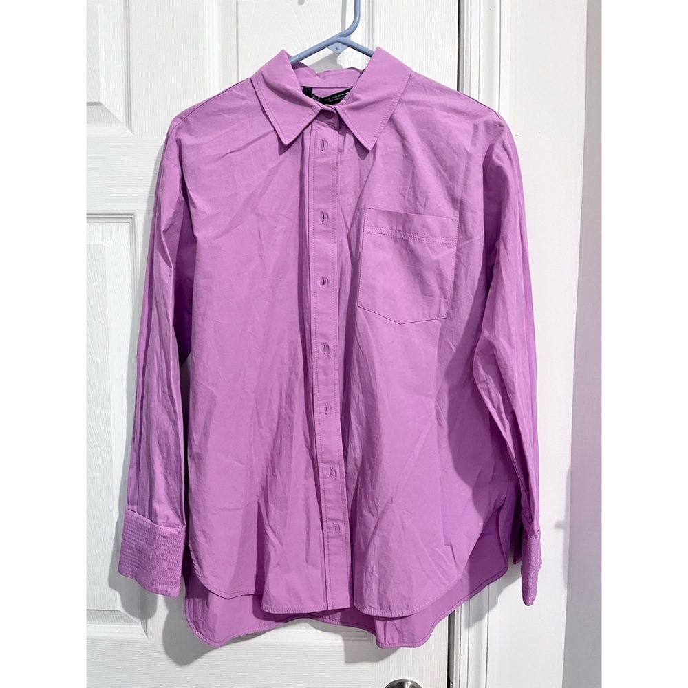 Zara Poplin Cotton Shirt / Size XS
